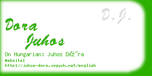 dora juhos business card